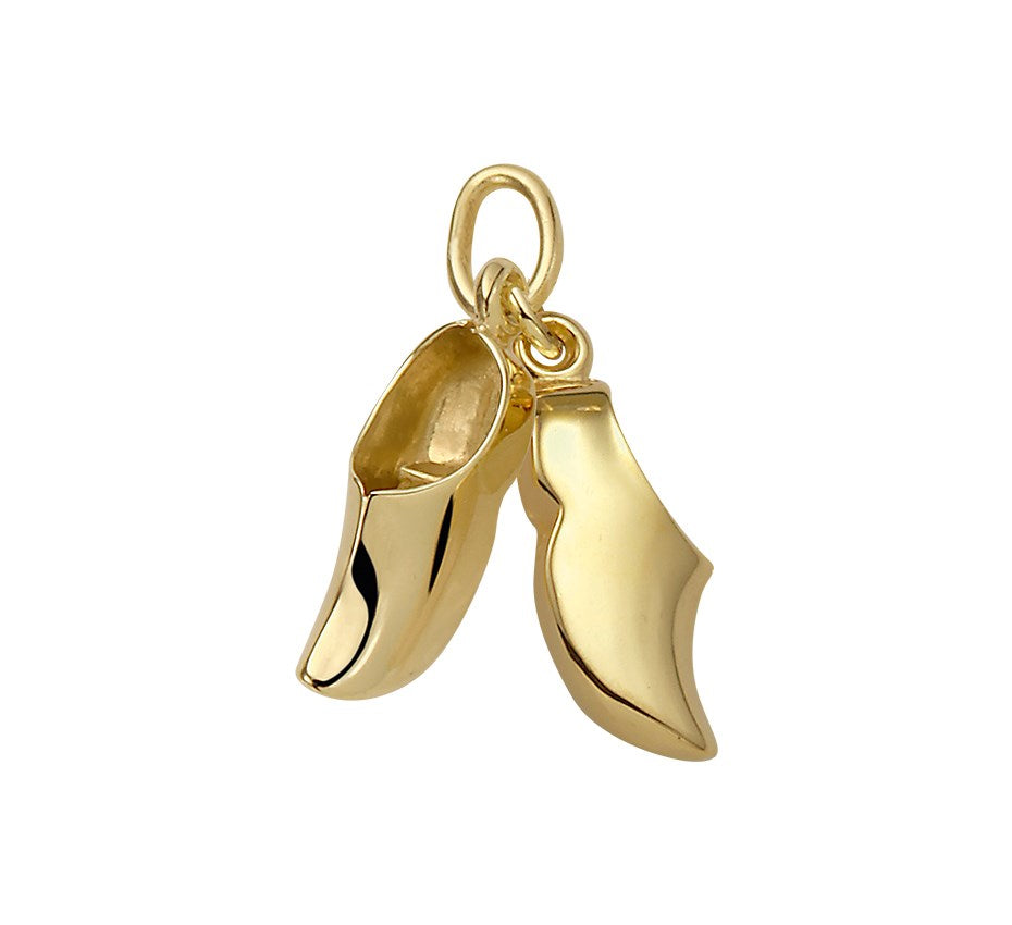 Gouden hanger klompjes – 14 karaat