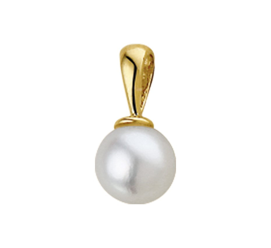 Gouden hanger met parel 5,5 mm – 14 karaat
