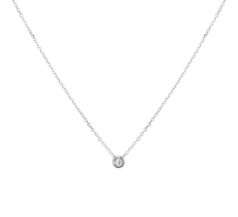 Gouden ketting met diamant 0,03 ct – 14 karaat