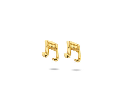 Zilveren oorknopjes, muzieknoot