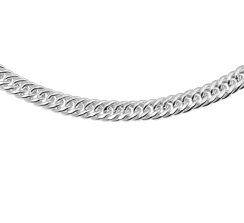 Zilveren bismarckketting 7,4 mm