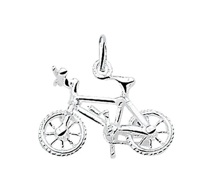 Zilveren hanger BMX-fiets