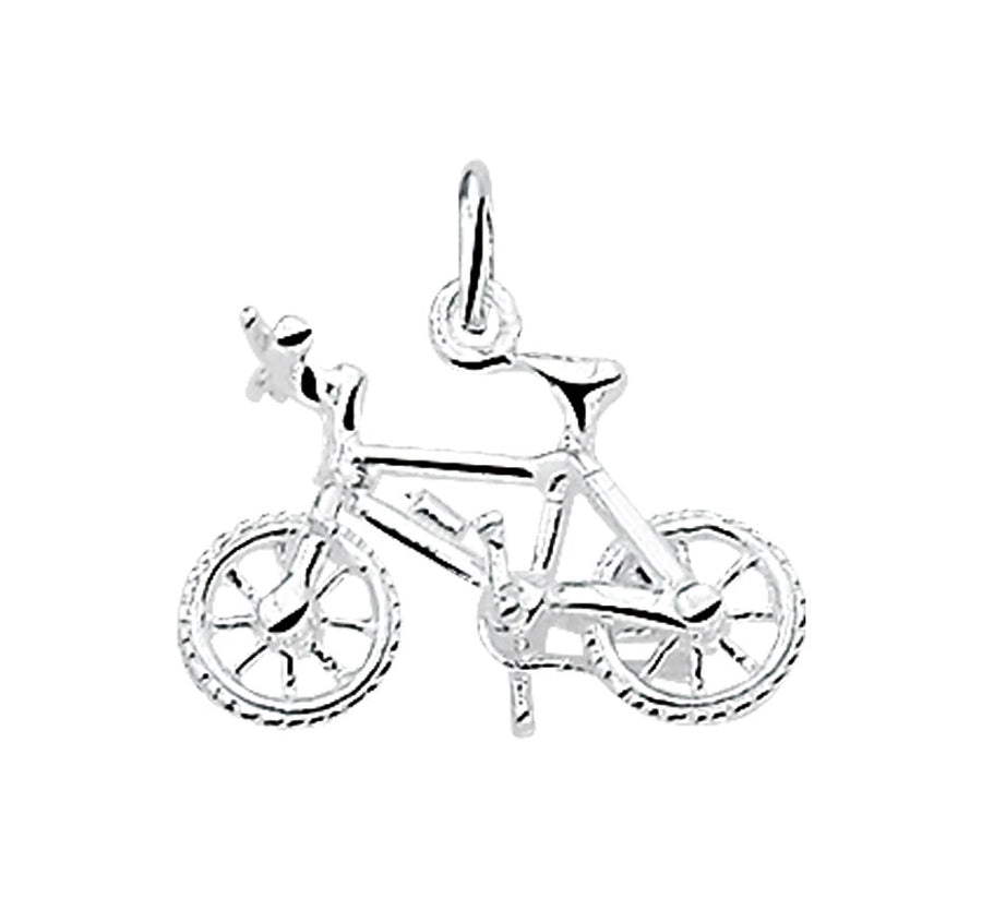 Zilveren hanger BMX-fiets