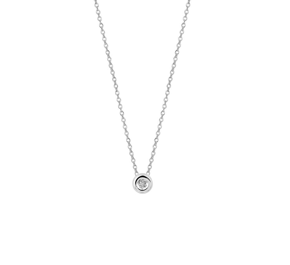 Gouden ketting met diamant 0,01 ct – 14 karaat