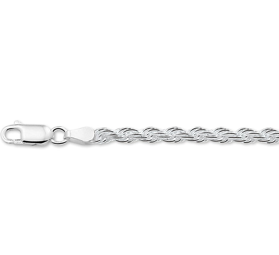 Zilveren koordketting 3,5 mm