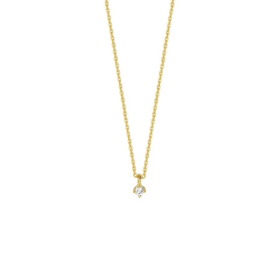 Gouden ketting met diamant 0,05 ct – 14 karaat