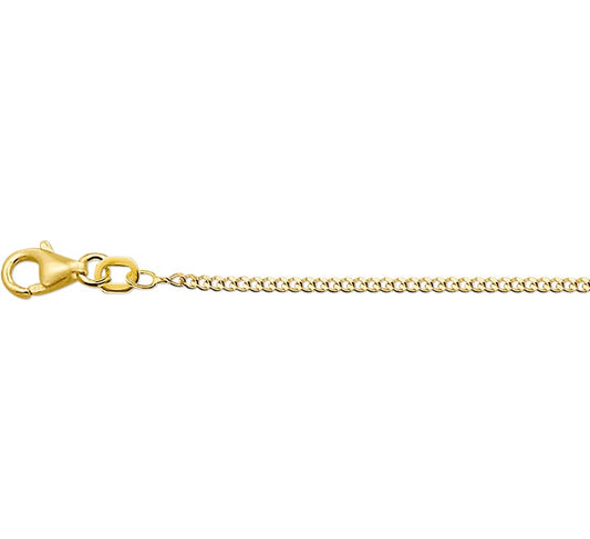 Gouden gourmetteketting 1,4 mm – 14 karaat