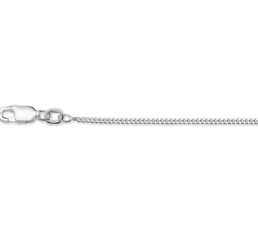 Zilveren gourmetteketting 1,4 mm, 36 cm met verlenging