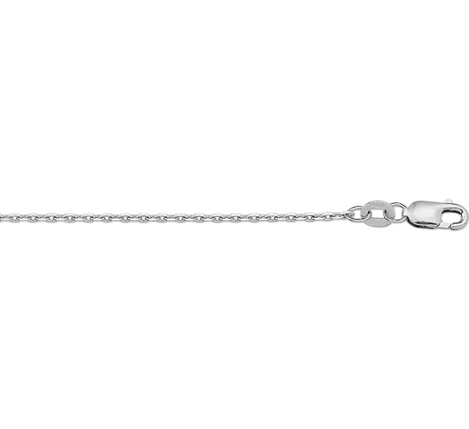Gouden ketting, anker gediamanteerd 1,3 mm – 14 karaat