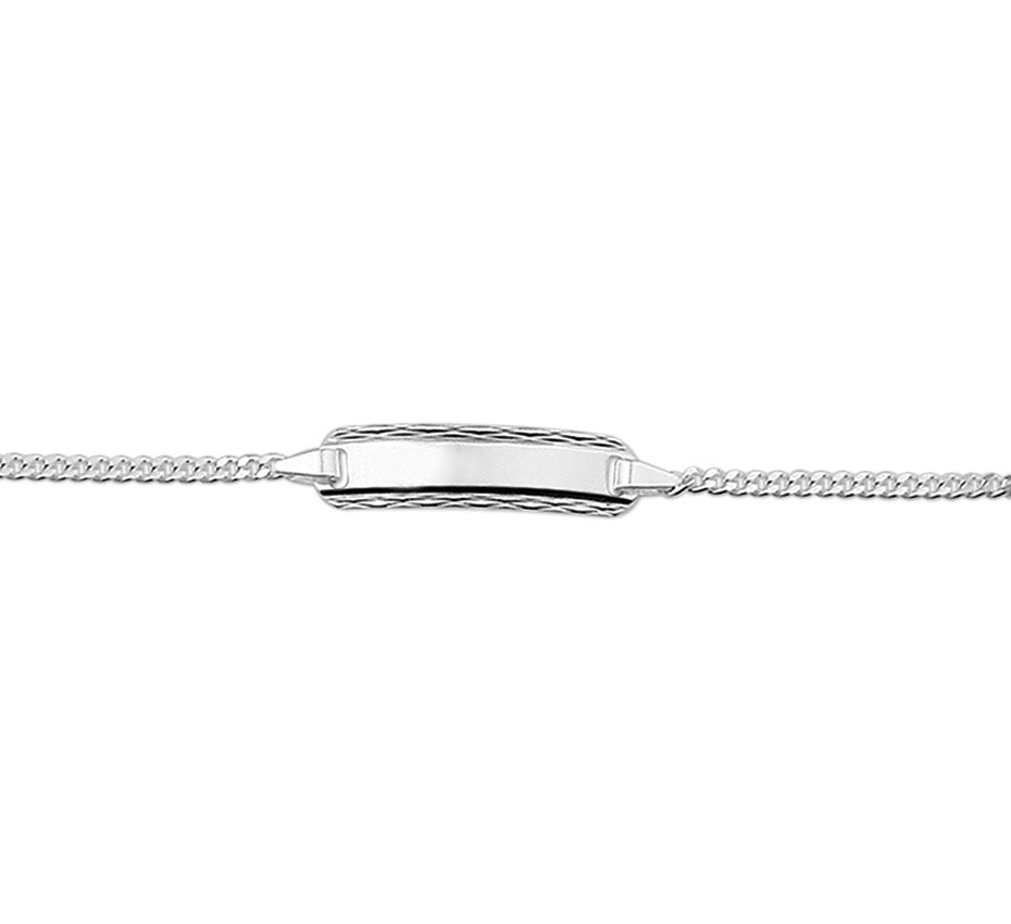 Zilveren graveerarmband gourmette 11 tot 13 cm