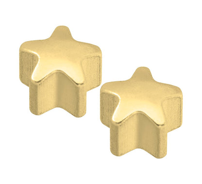 Goudkleurige schietknopjes sterretje 4 mm
