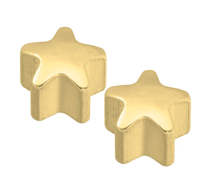 Goudkleurige schietknopjes sterretje 4 mm