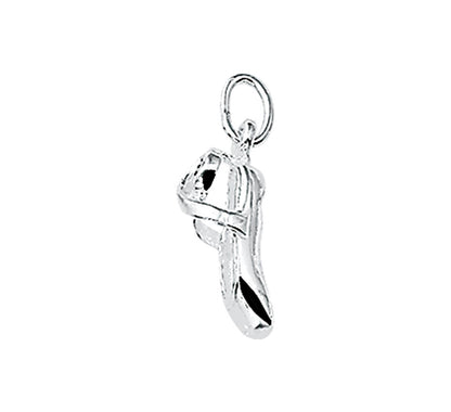 Zilveren hanger balletschoen