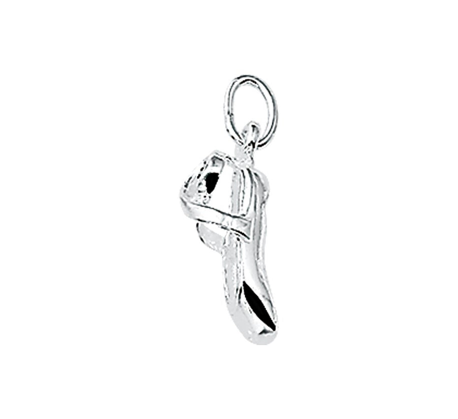 Zilveren hanger balletschoen