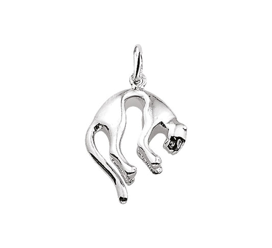 Zilveren hanger panter