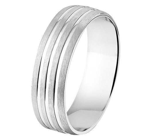 Zilveren relatiering 6 mm, 4,4 gram
