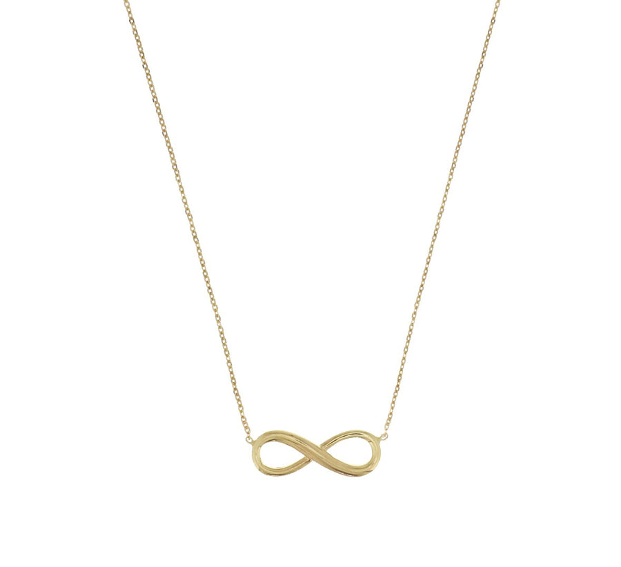 Gouden ketting met infinity 12 mm – 14 karaat