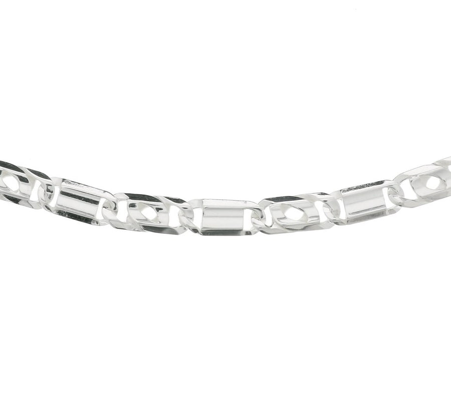 Zilveren arendsoogketting 5,5 mm – 50 cm