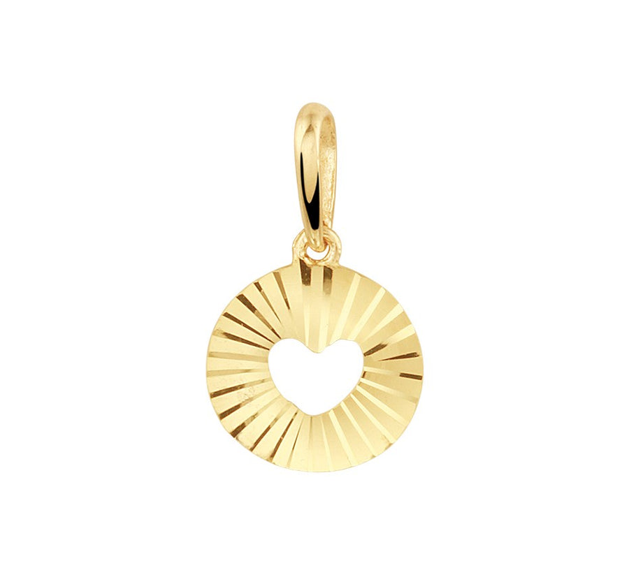 Gouden hanger open hartje – 14 karaat