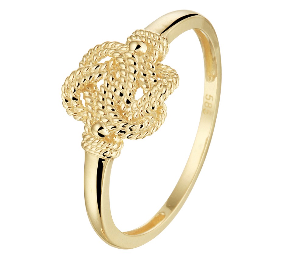 Gouden ring Surinaamse mattenklopper – 14 karaat