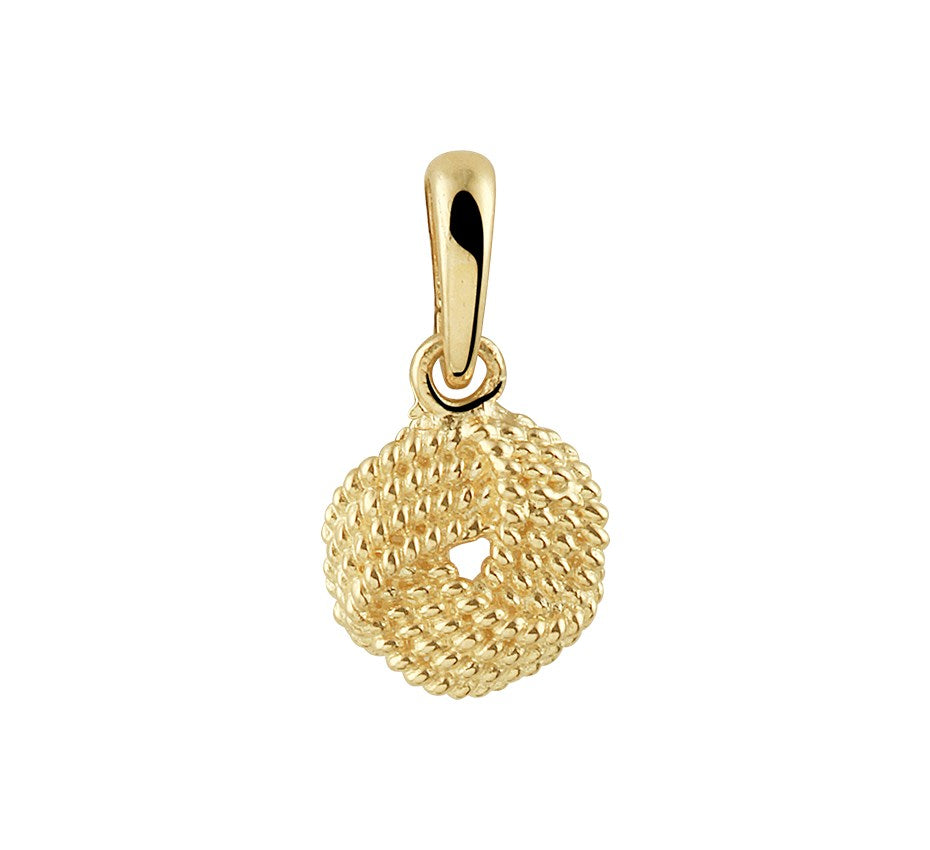 Gouden hanger knoop – 14 karaat