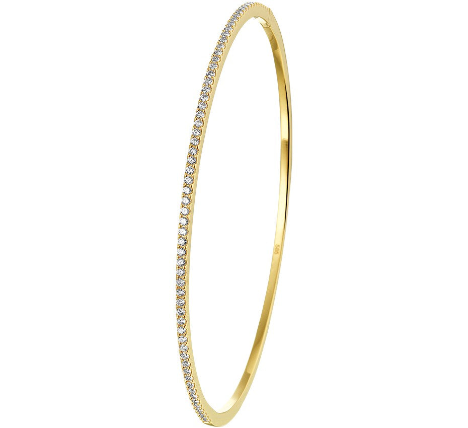 Gouden bangle met diamant 0,61 ct – 14 karaat