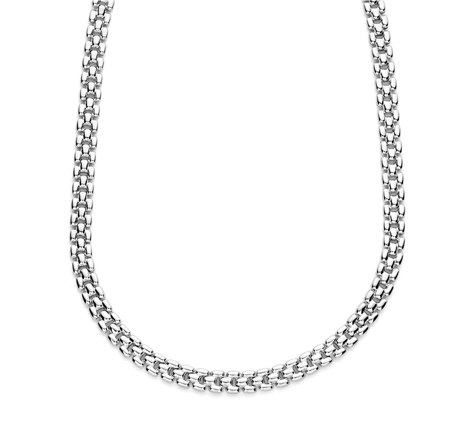 Zilveren panterketting 6,9 mm