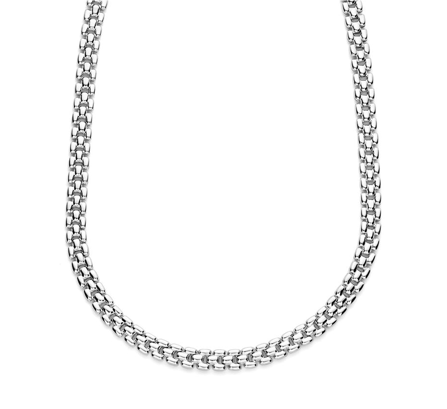 Zilveren panterketting 6,9 mm