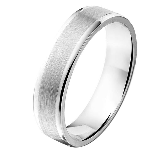 Zilveren relatiering 5 mm, 5,5 gram