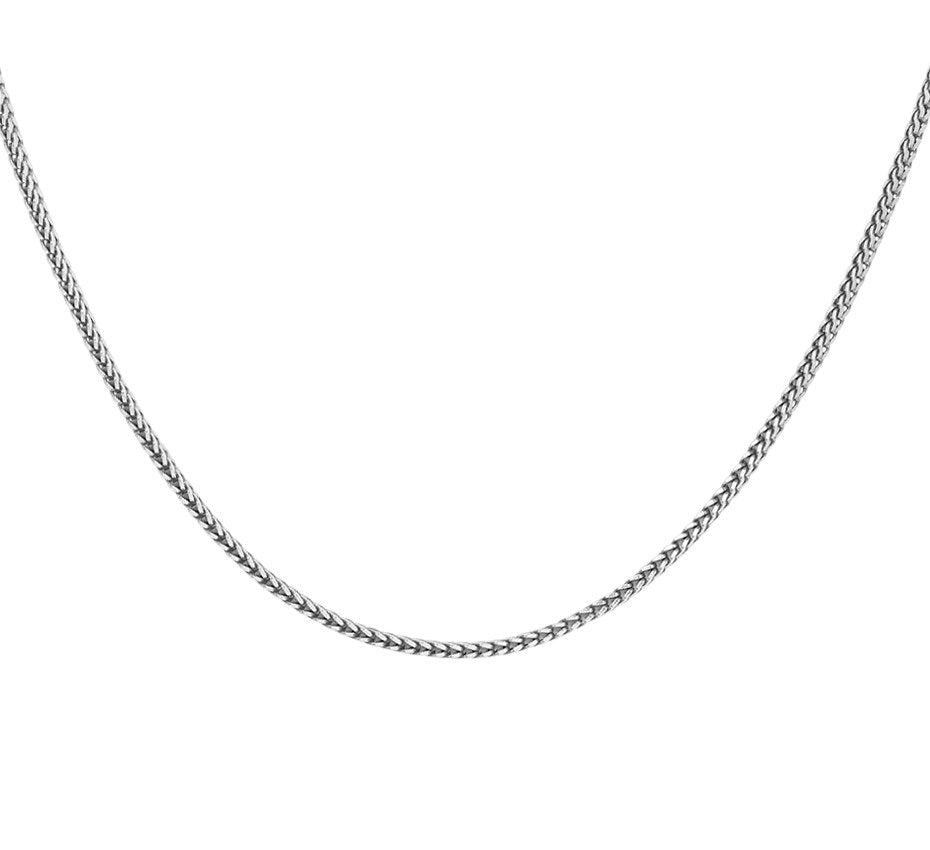 Zilveren vossenstaartketting 1,6 mm, 50 cm