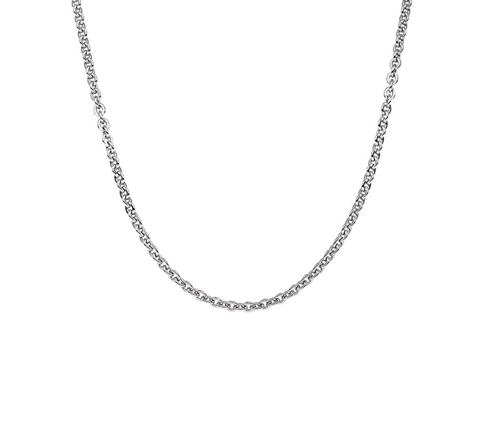 Zilveren platte ankerketting 1,4 mm – 42 cm