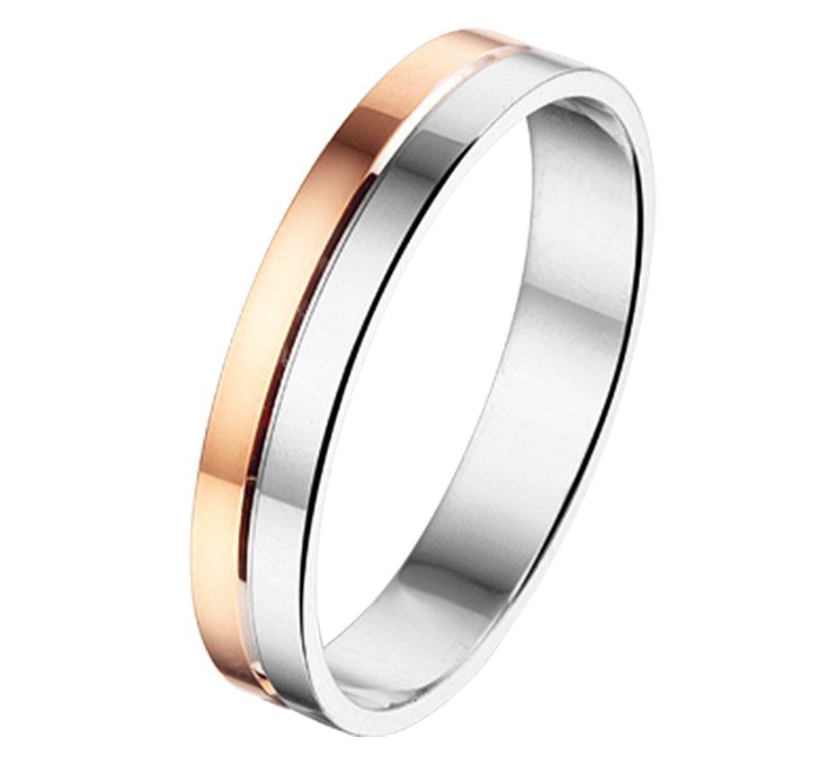 Zilveren relatiering AL748, 4 mm, zonder steen