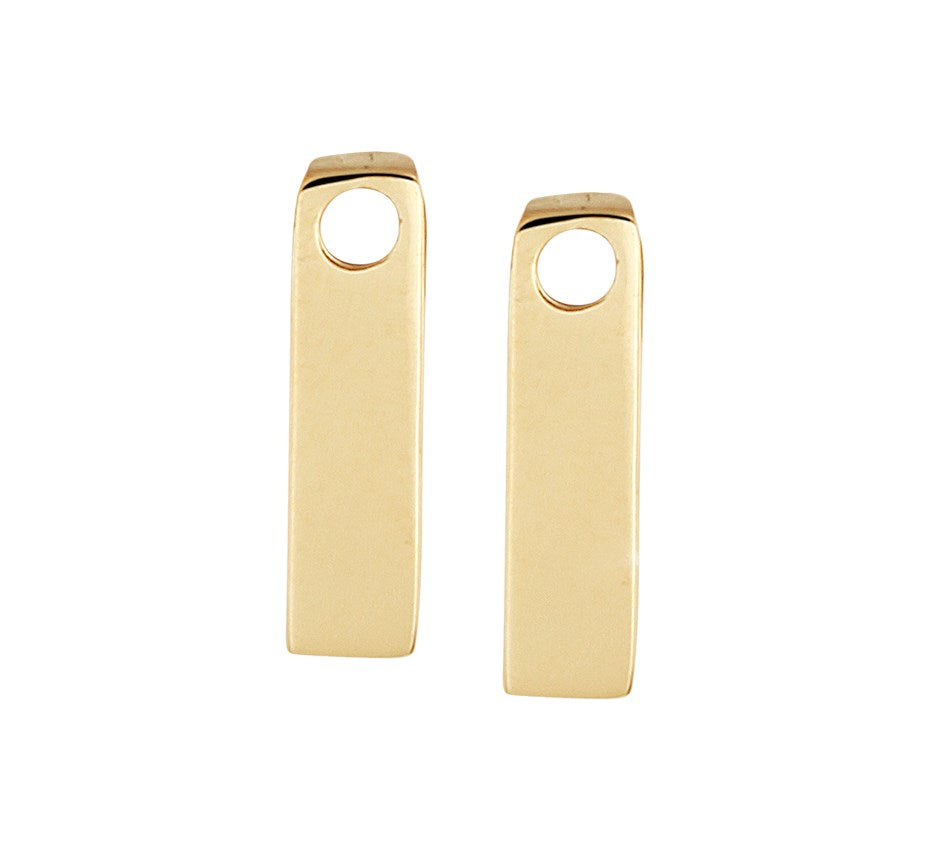 Gouden oorringhangers 9 mm – 14 karaat