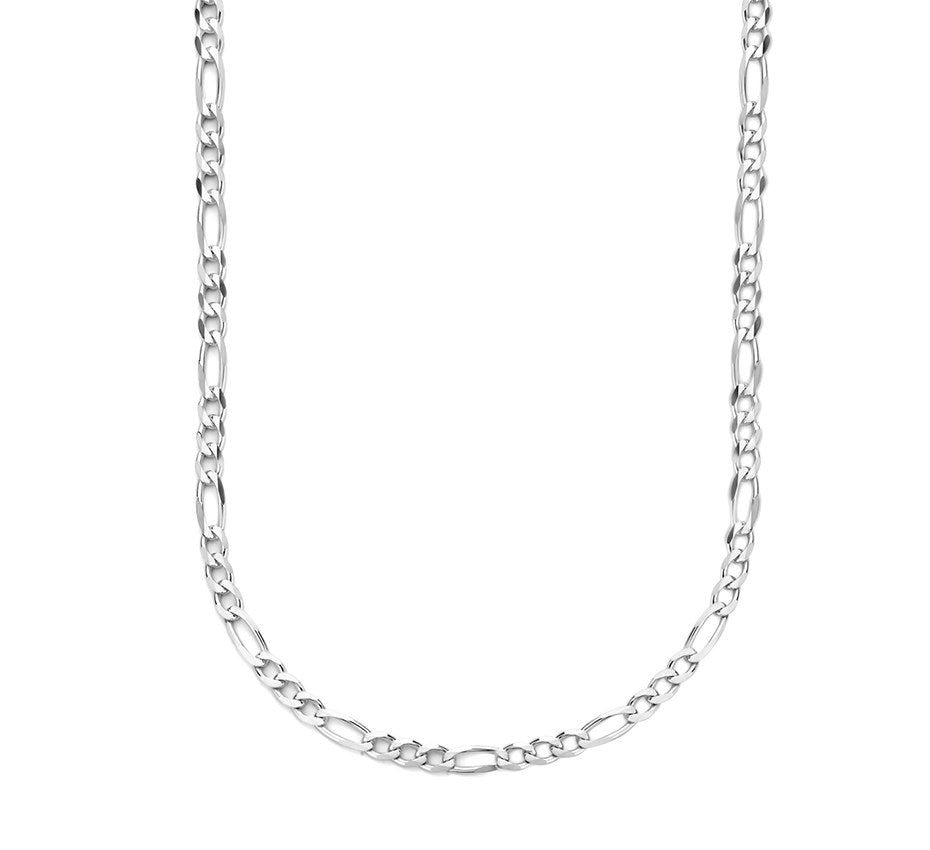 Zilveren figaroketting 4 mm – 50 cm
