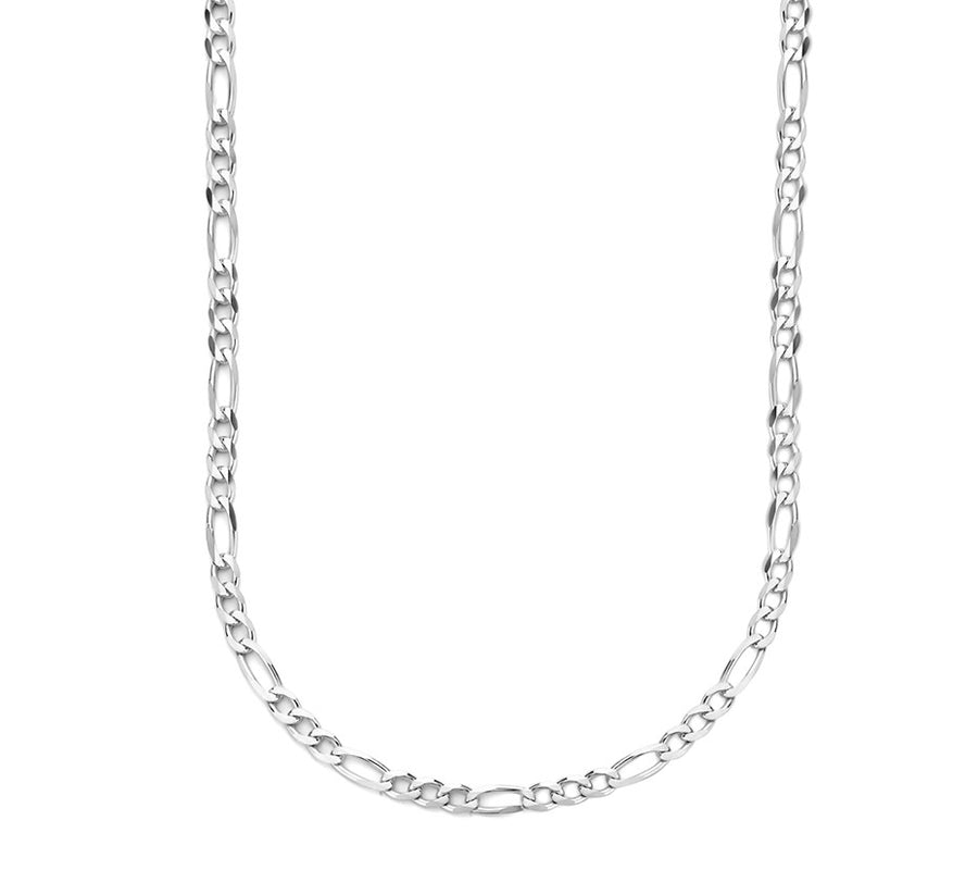 Zilveren figaroketting 4 mm – 50 cm