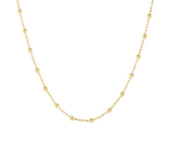 Zilveren ketting met bolletjes 2 mm