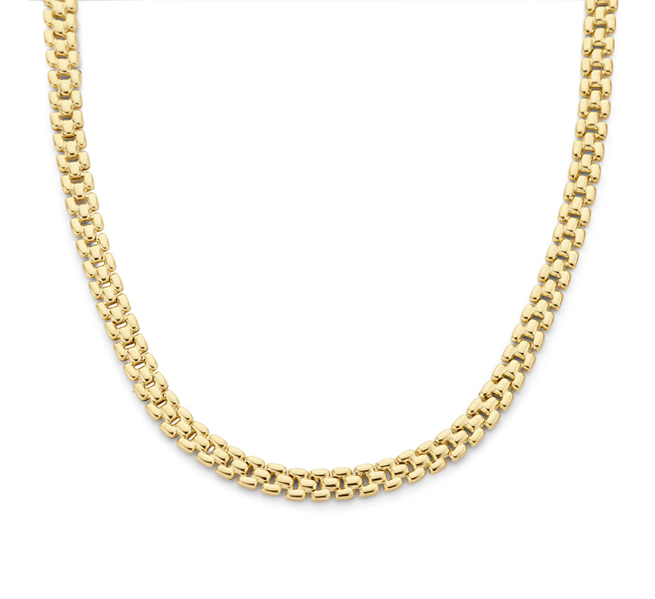 Zilveren panterketting 6,9 mm