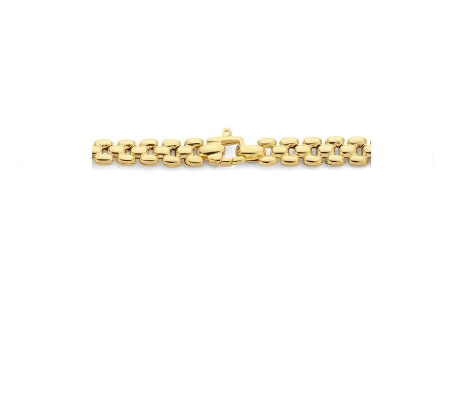 Zilveren panterketting 6,9 mm