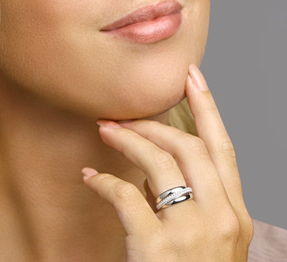Witgouden ring, diamant 0,47 ct – 14 karaat