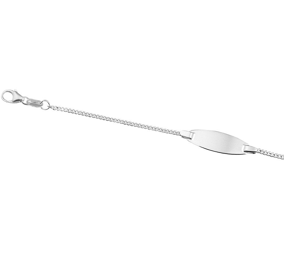 Zilveren graveerarmband gourmette 9 tot 11 cm