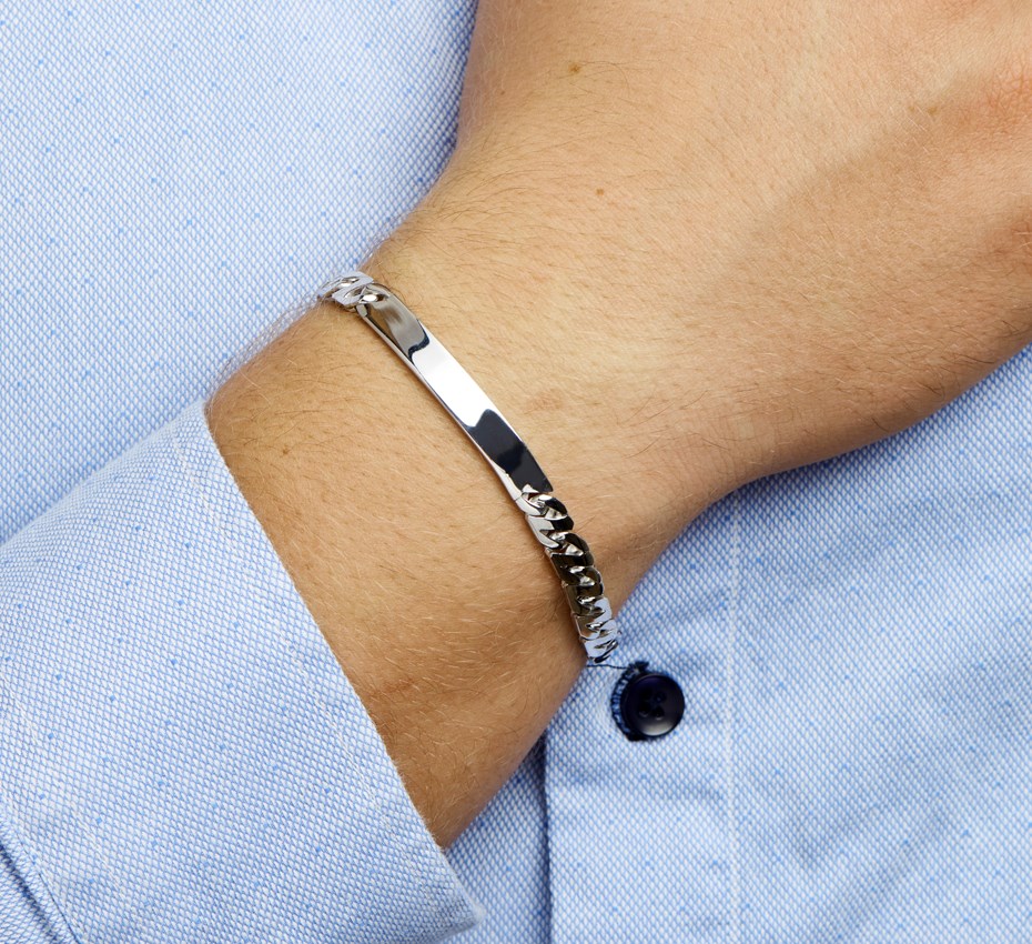 Zilveren graveerarmband gourmette 6,5 mm – 20 cm