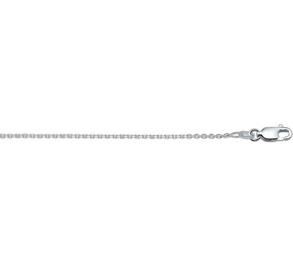 Zilveren geslepen ankerketting 1,3 mm – 41 cm – detailfoto