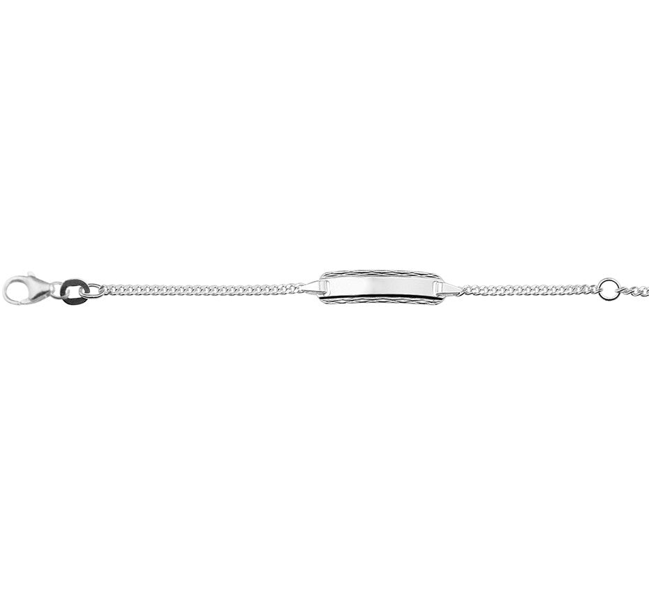 Zilveren graveerarmband gourmette 11 tot 13 cm