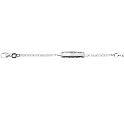 Zilveren graveerarmband gourmette 11 tot 13 cm – detailfoto