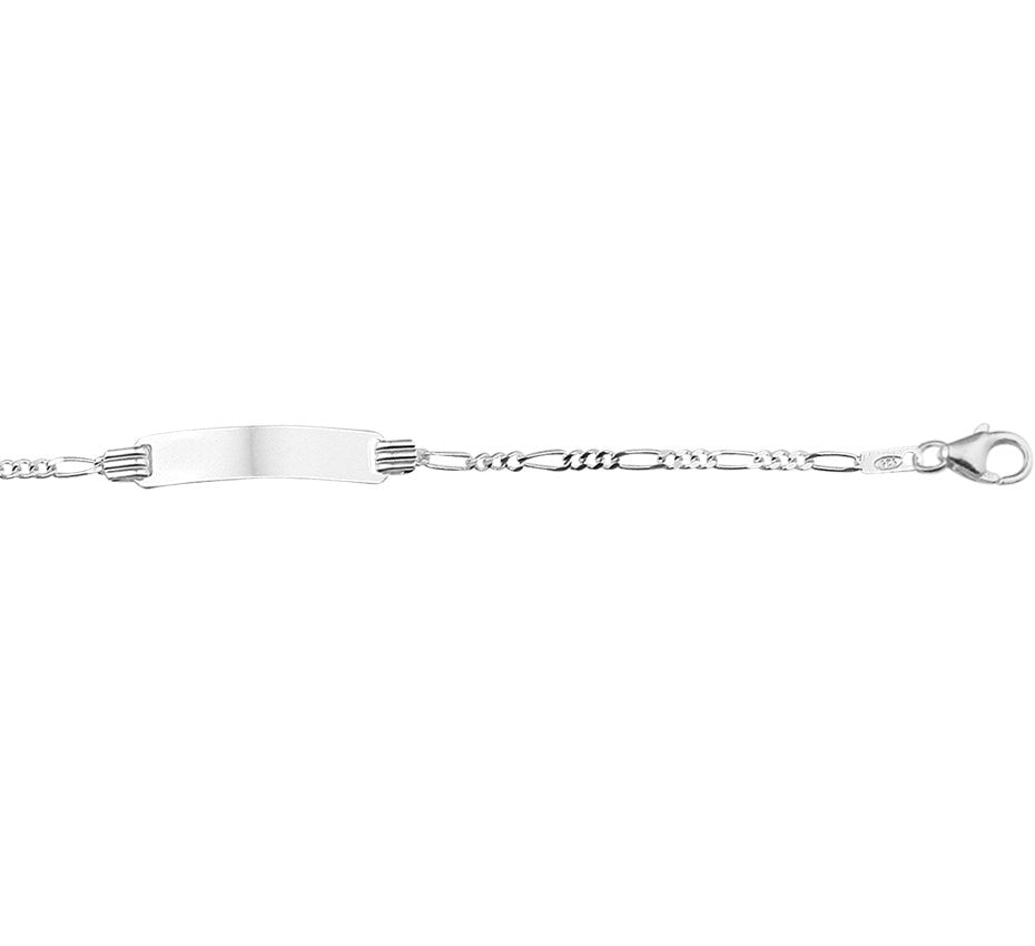 Zilveren graveerarmband kind met plaatje 4,8 mm 13 - 15 cm