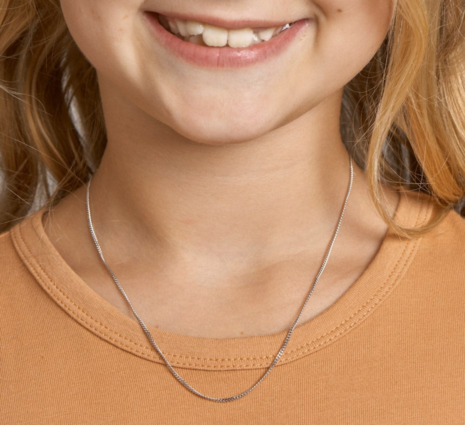 Zilveren gourmetteketting 1,4 mm – 36 + 4 cm