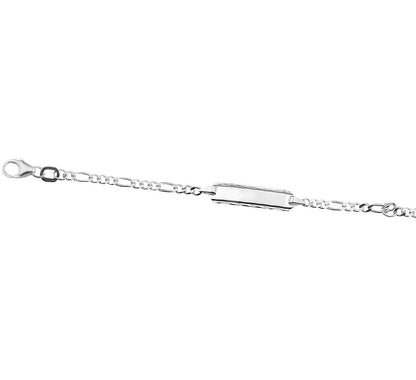 Zilveren graveerarmband kind 5 mm 13 - 15 cm – detailfoto