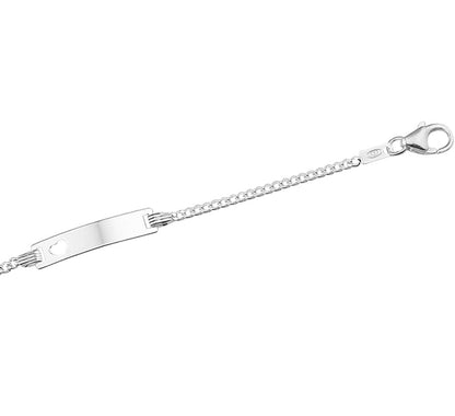 Zilveren graveerarmband hartje 4,2 mm – 9 tot 11 cm – detailfoto