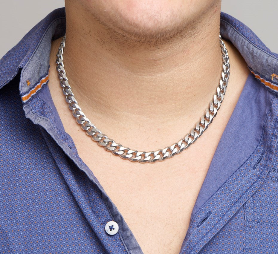 Stalen gourmetteketting 10,5 mm