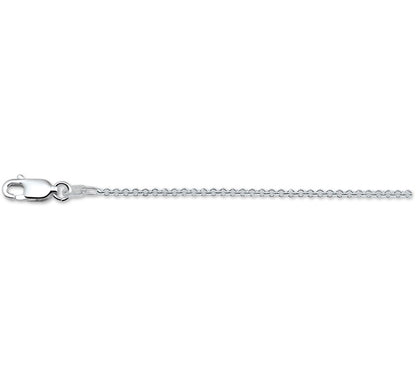 Zilveren ronde ankerketting 1,3 mm – 60 cm – detailfoto